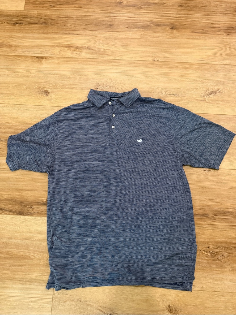 Southern Marsh Navy Heather Polo - Short Sleeve